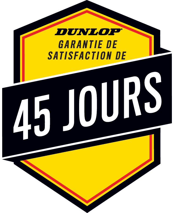 Badge de la garantie de 45 jours Dunlop
